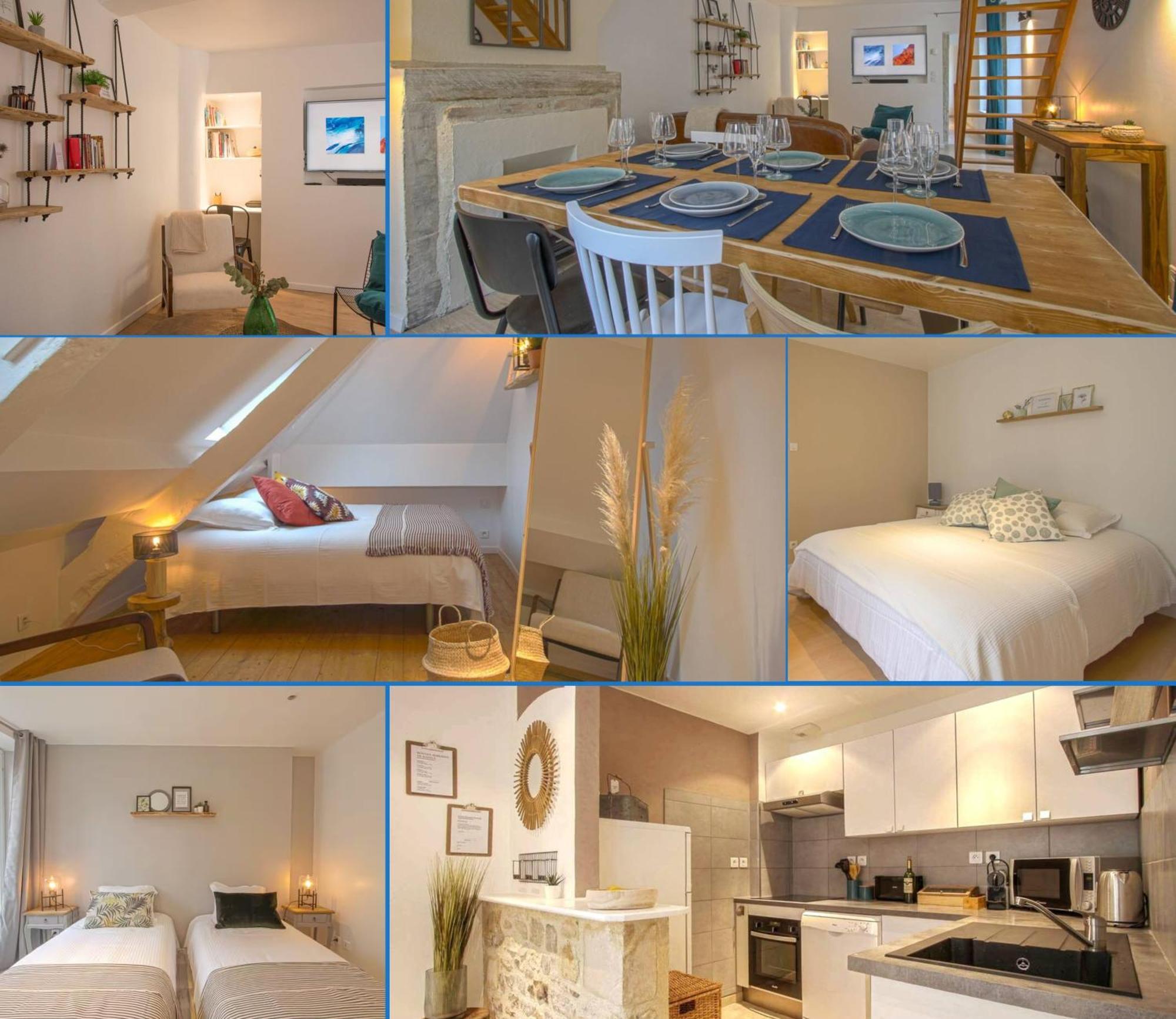 Freedom Grand Triplex Lumineux Decoration Contemporaine - Plein Centre Historique Bayeux - Parking Gratuit A Proximite Proche Commerces Restaurants - Plages Du Debarquement ภายนอก รูปภาพ